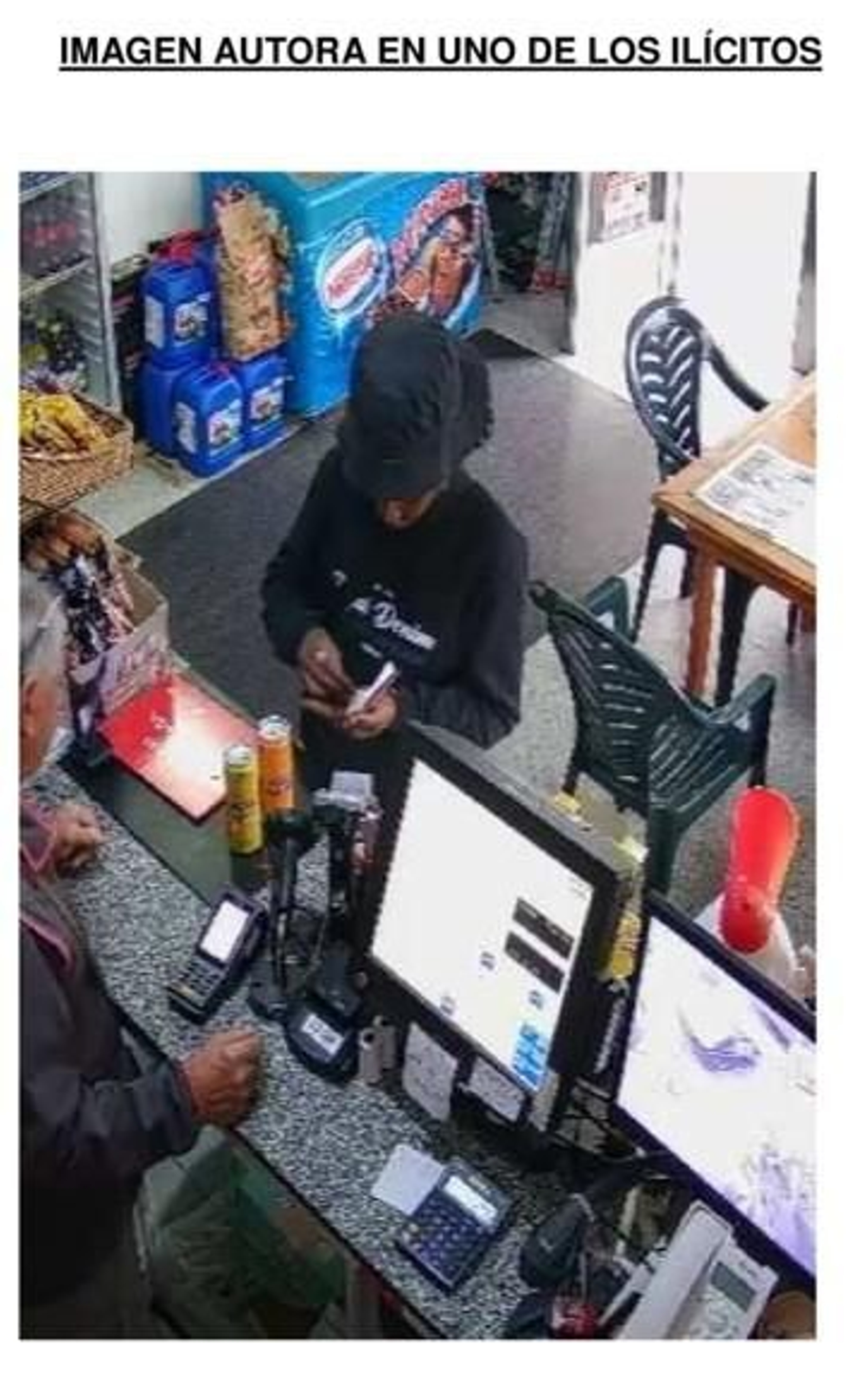 Imagen de la autora en uno de los actos ilícitos (Guardia Civil).