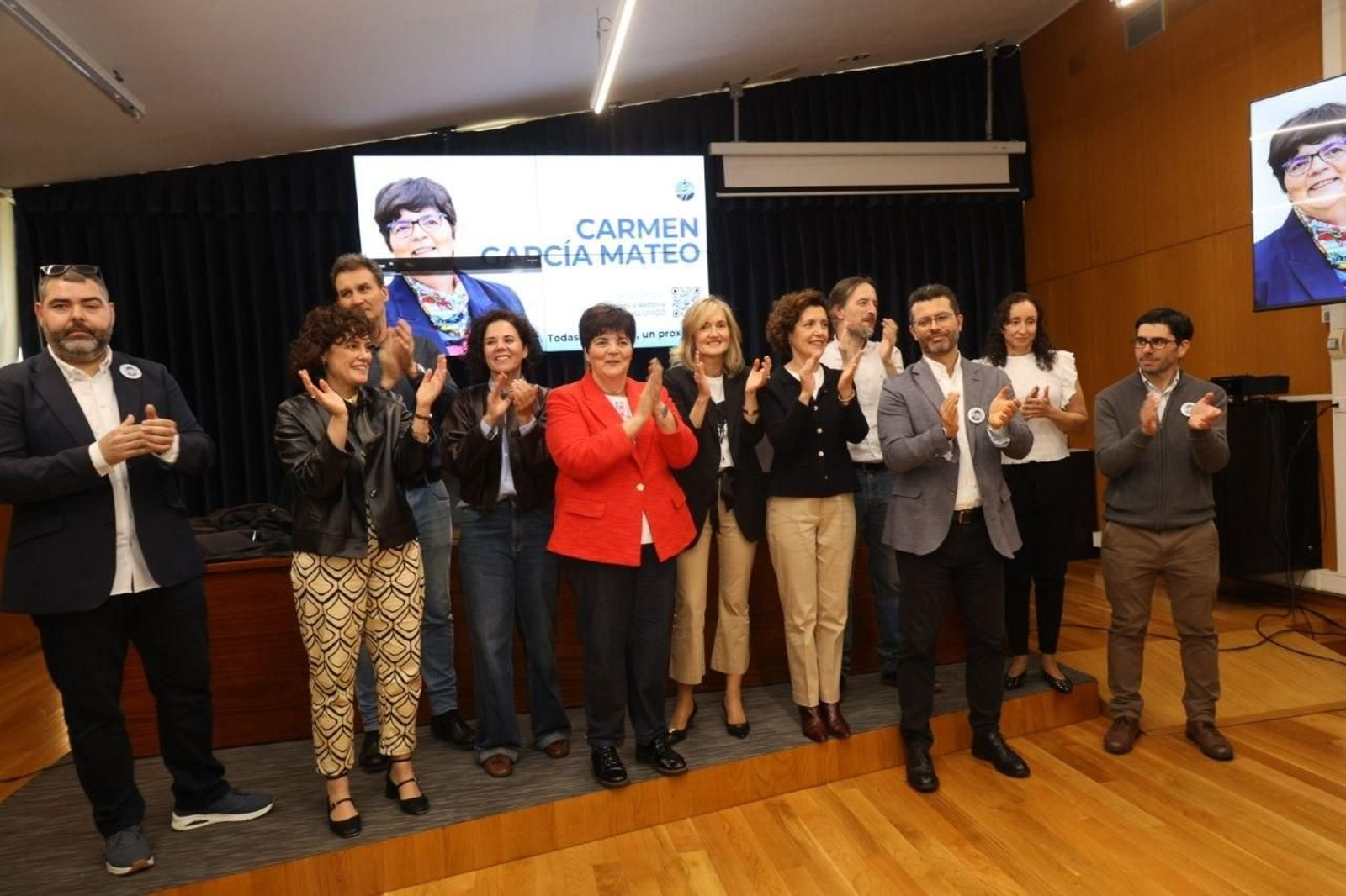 Galería | Carmen García Mateo celebra su victoria en las elecciones de la UVigo