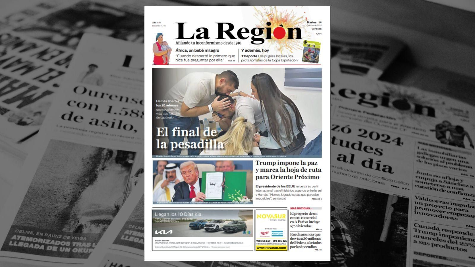 Los titulares de este martes de La Región
