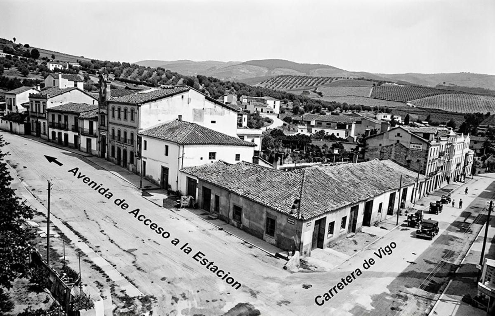 Los comienzos de la calle Coruña.