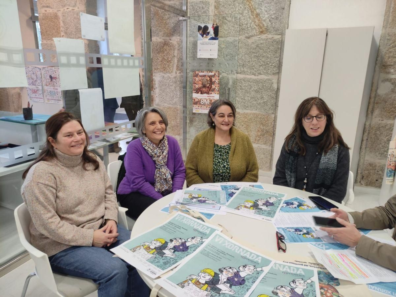 Lorenzo, Gómez, Carballo y de Jesús, en la presentación.