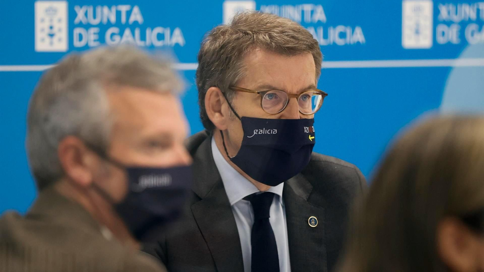 Feijóo y Rueda en el último Consello de la Xunta. // EFE