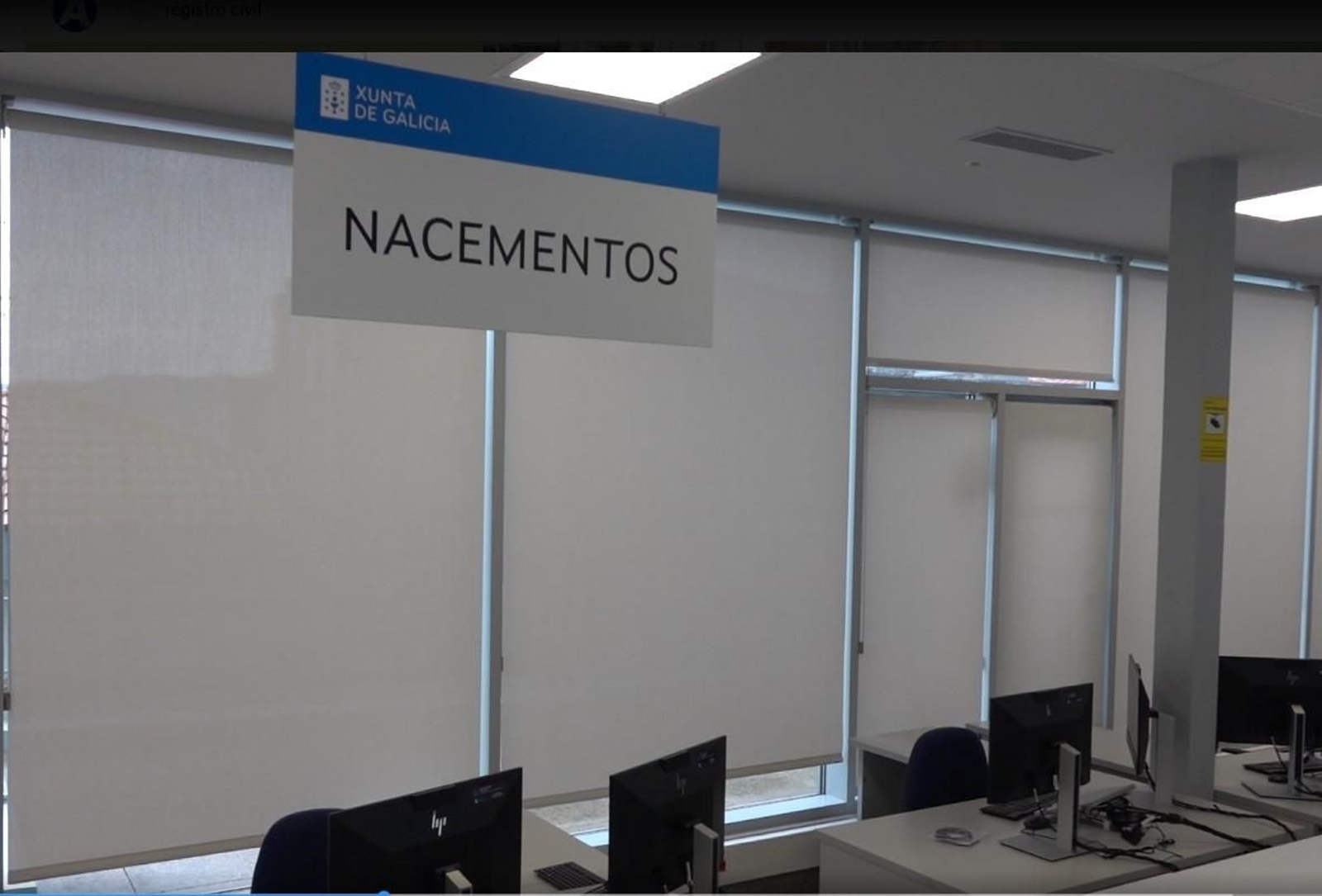 El Registro Civil de Vigo, en el Casco Vello,  lleva las inscripciones de nacimientos.