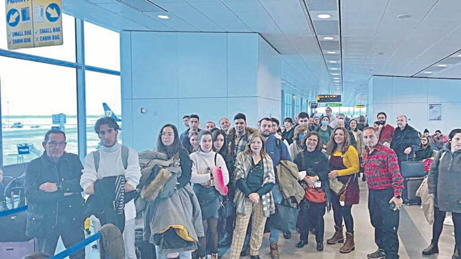 Afectados por el retraso del vuelo en Reino Unido (A.D.)