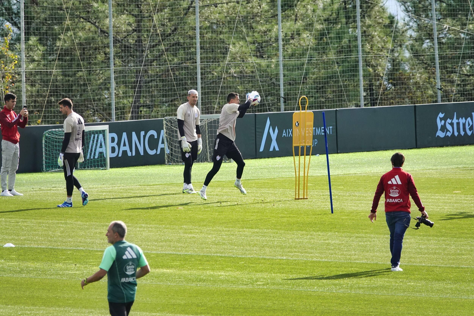 Entrenamiento del Celta en Mos.