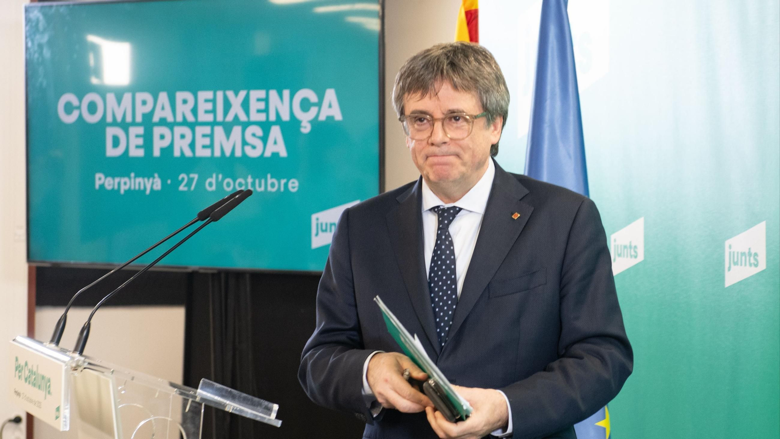 El presidente de Junts, Carles Puigdemont