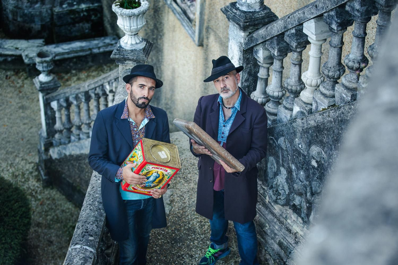 Xurxo Fernandes (esquerda) con Quique Peón.