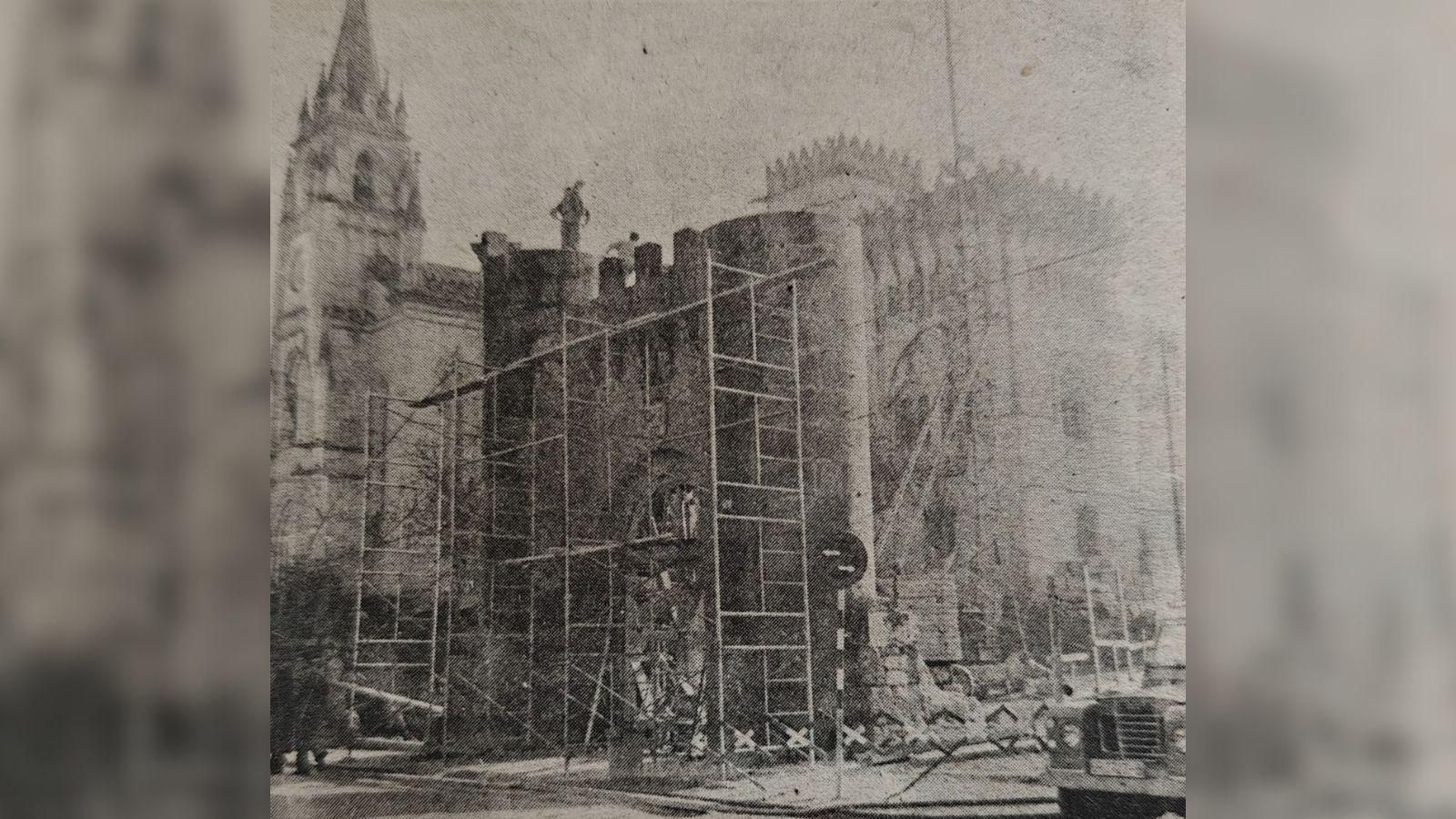 El Colegio Santo Ángel en obras.