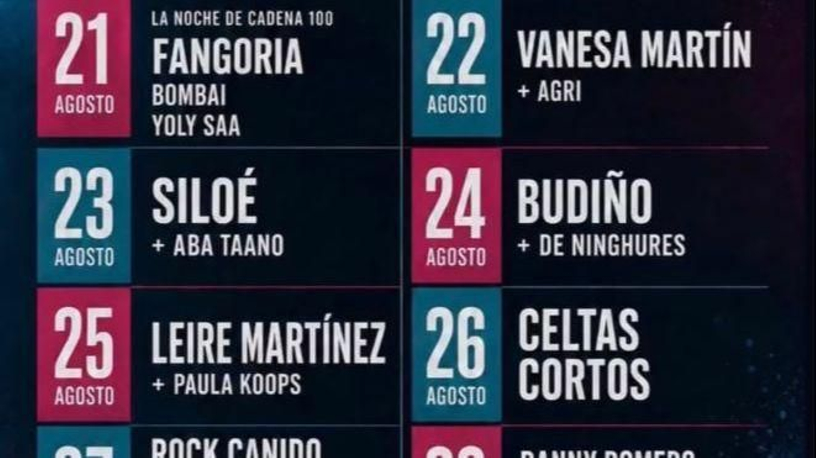 Cartel de las fiestas de Ferrol de este verano