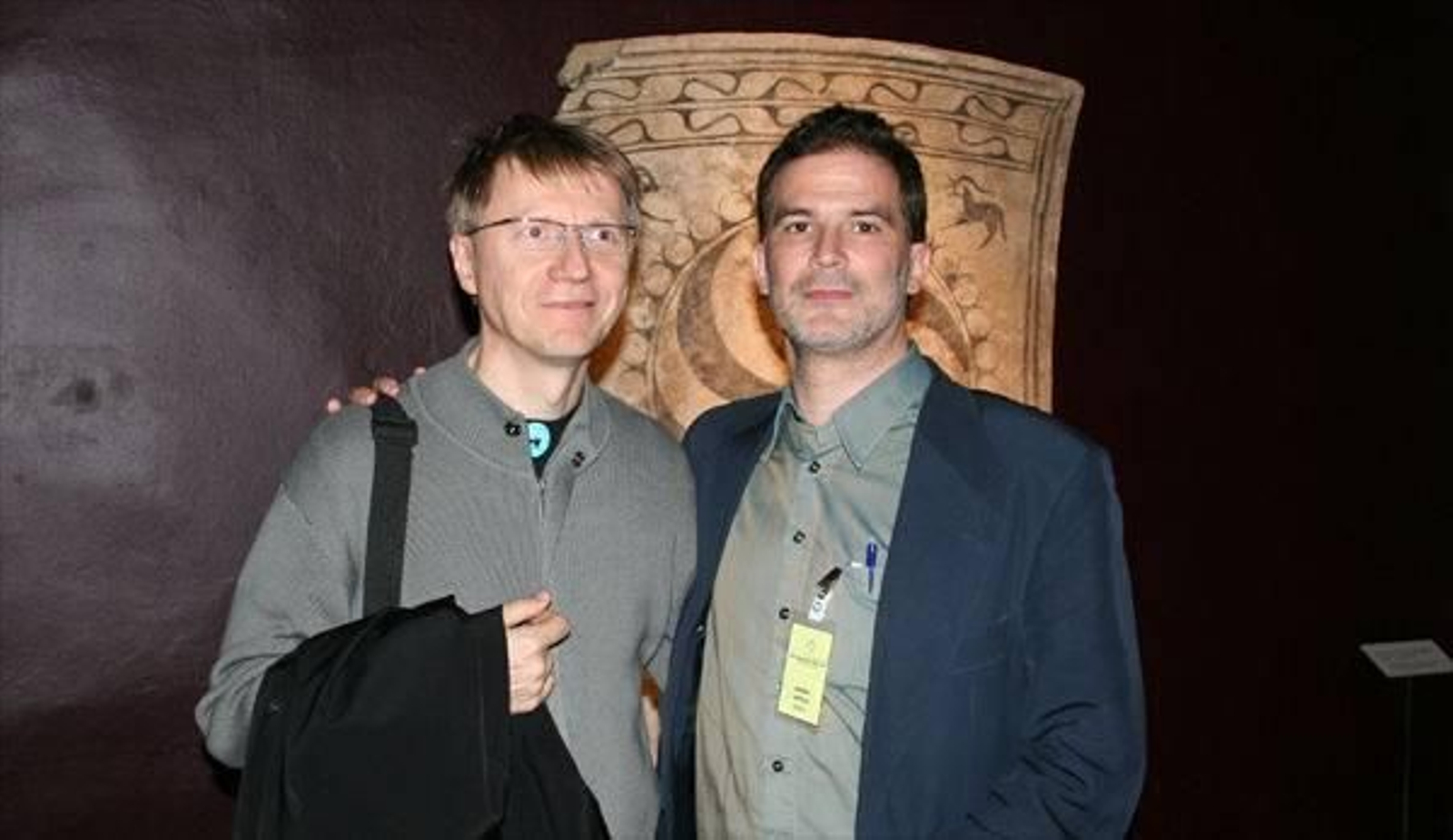 Eduardo Soutullo (derecha) junto al director y compositor sueco B. Tommy Andersson.