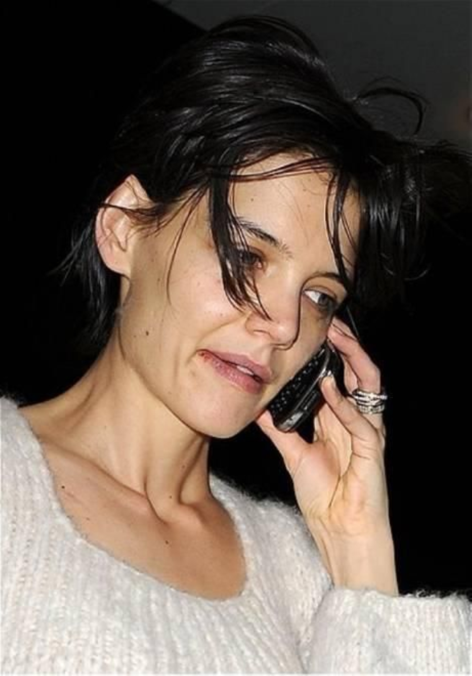 Katie Holmes sin maquillaje
