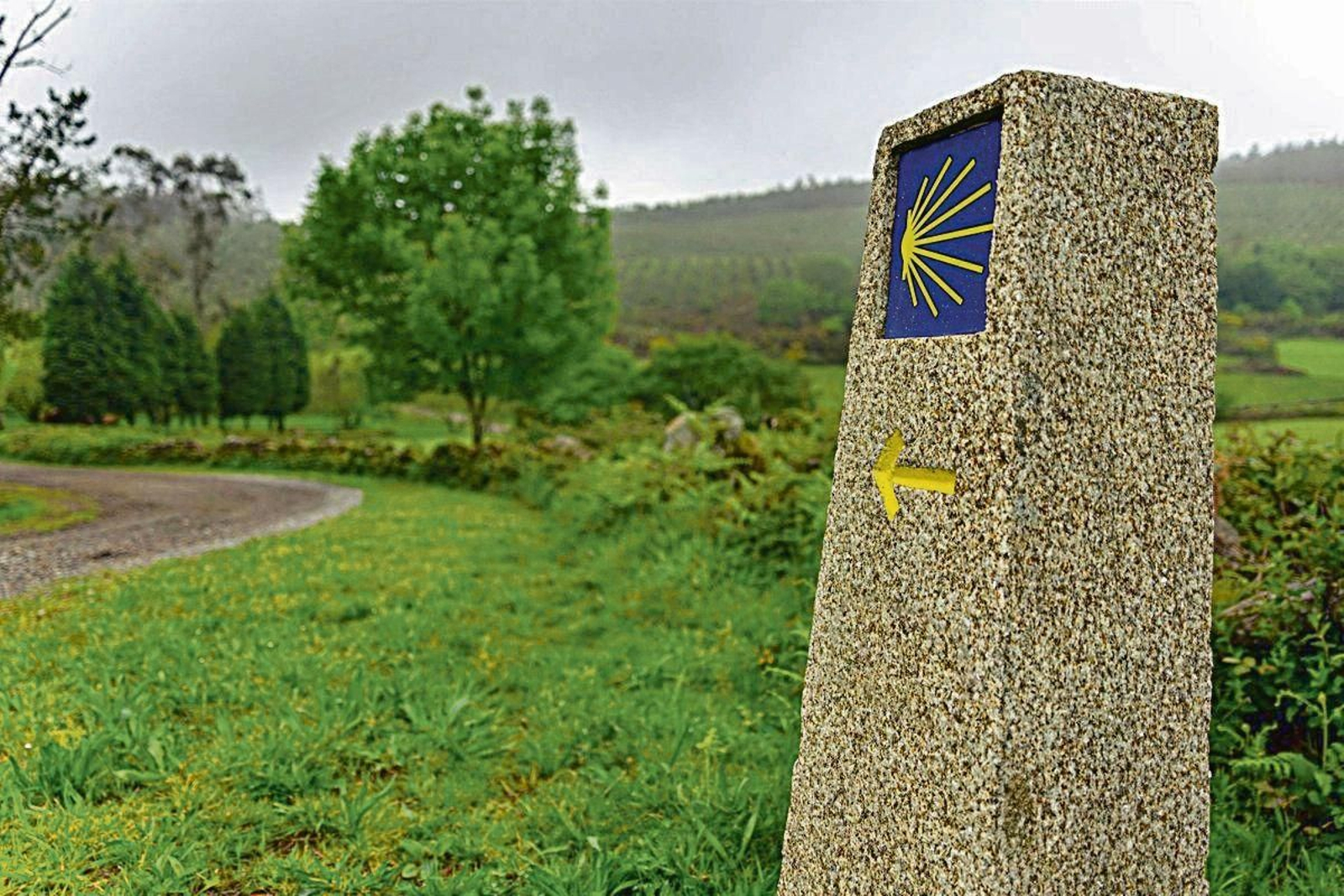 Imagen de archivo del camino de Santiago