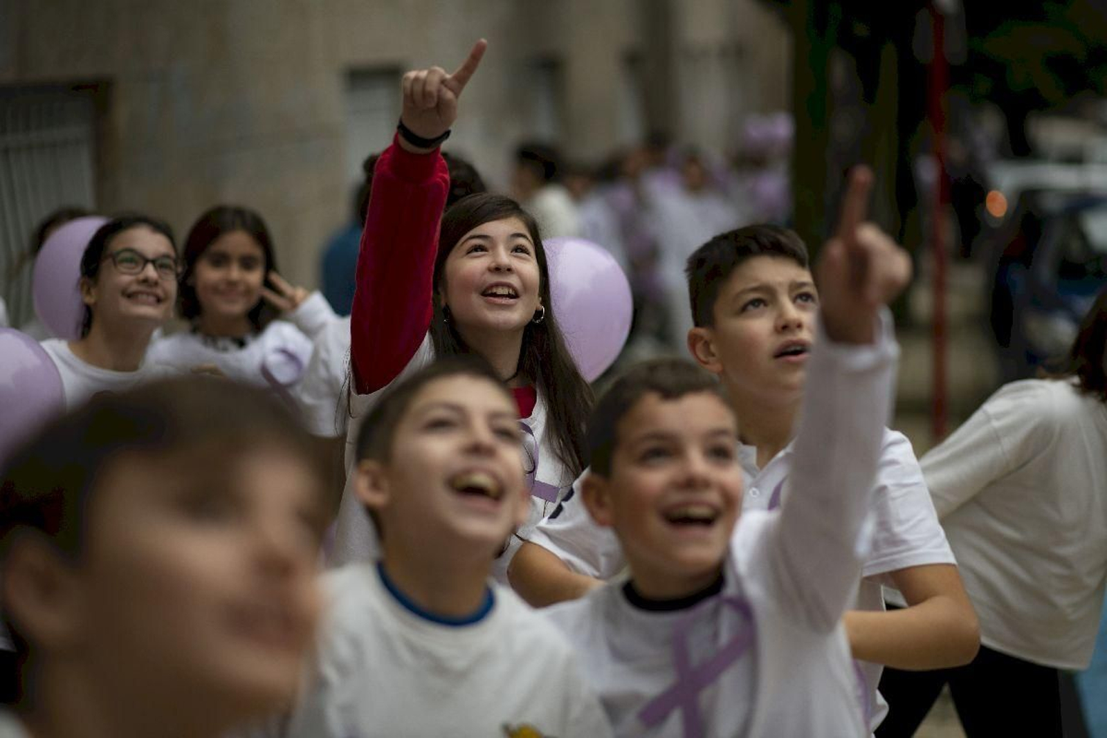 Acto organizado por el alumnado del IES 12 de Outubro, CEIP Prácticas e IES Blanco Amor.
Foto: Xesús Fariñas