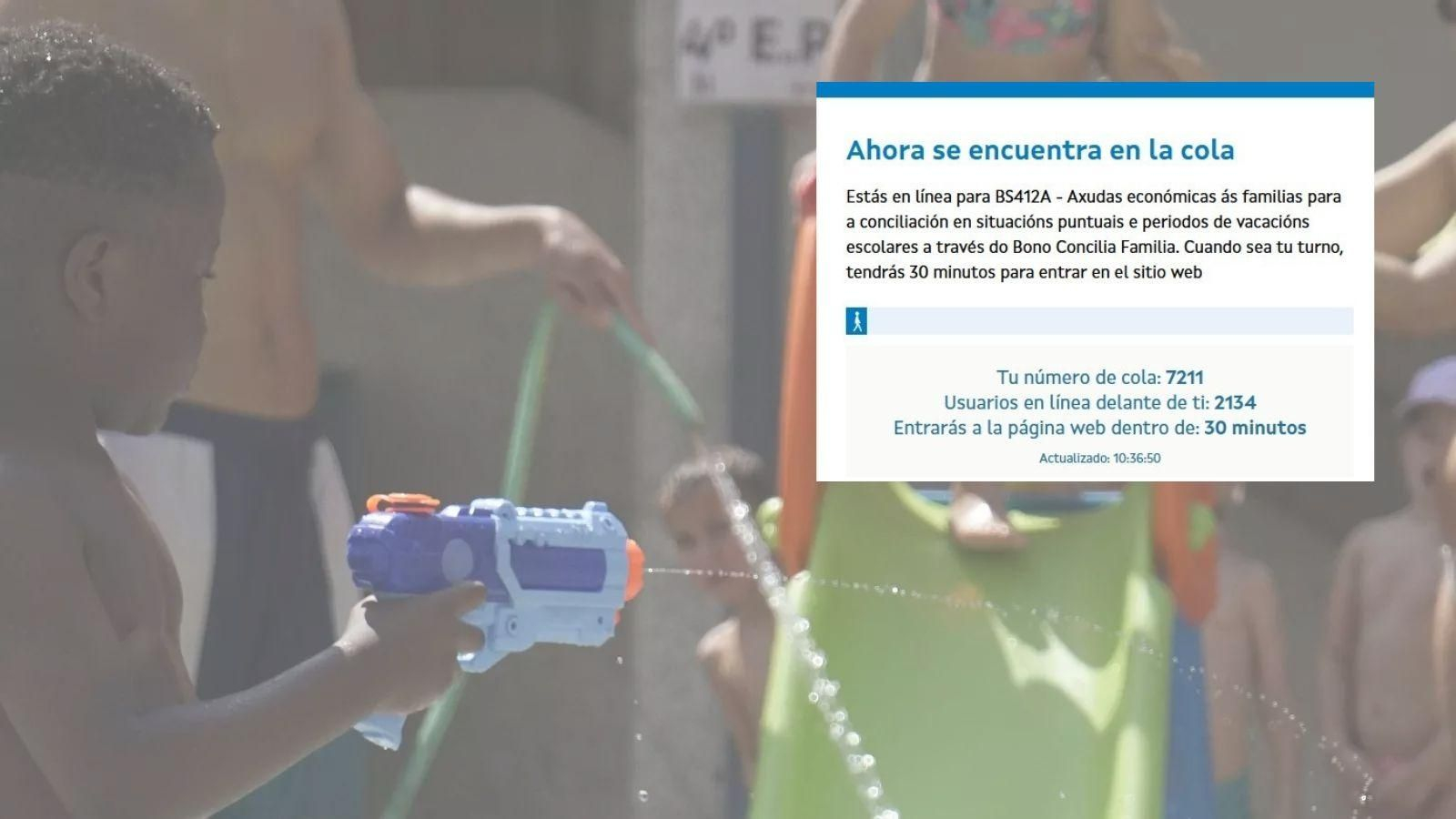 Comienza el plazo para solicitar el Bono Concilia entre colas virtuales de miles de personas y esperas de más de una hora