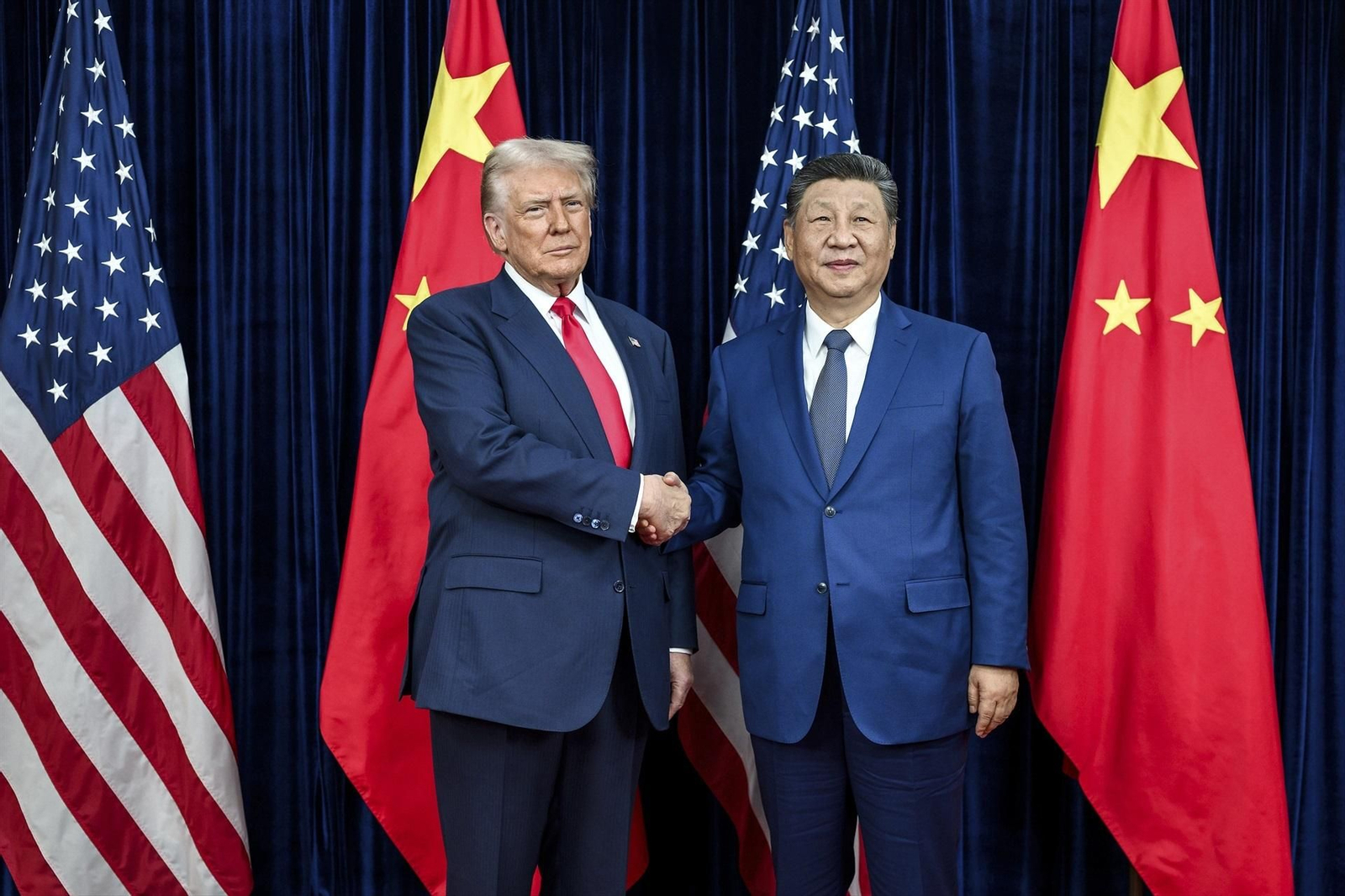 Los presidentes de EEUU y China durante una reunión bilatateral