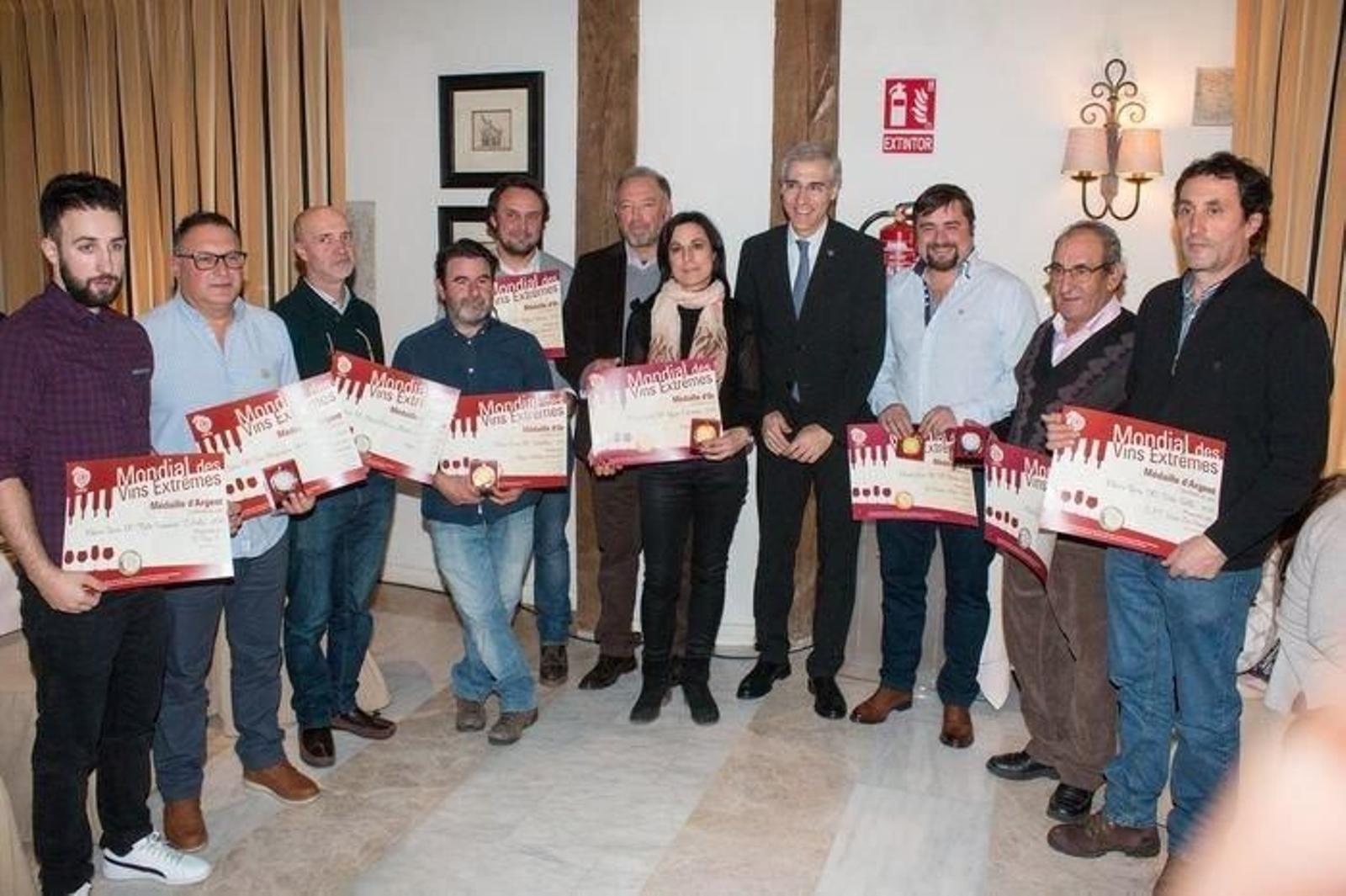 Acto de entrega de premios.