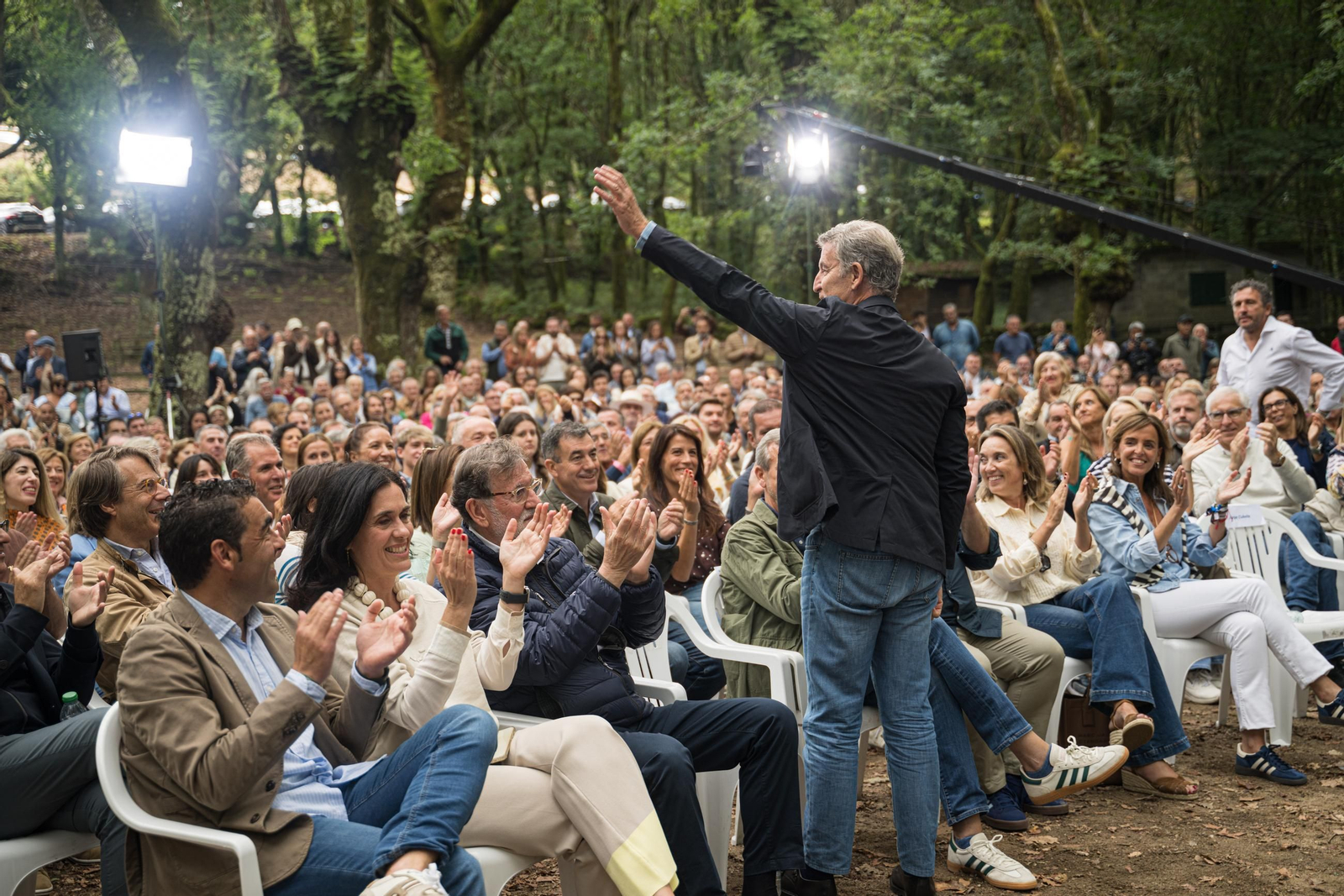 Galería | Feijóo y Rueda reúnen al PP en Cerdedo-Cotobade, así arranca el curso político en fotos