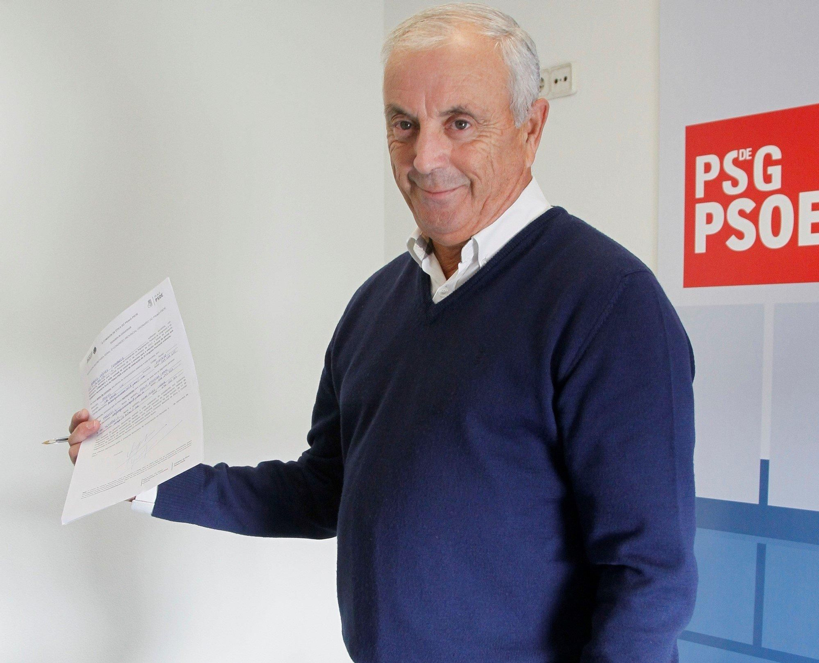 Pachi Vázquez, en la sede socialista de la ciudad.