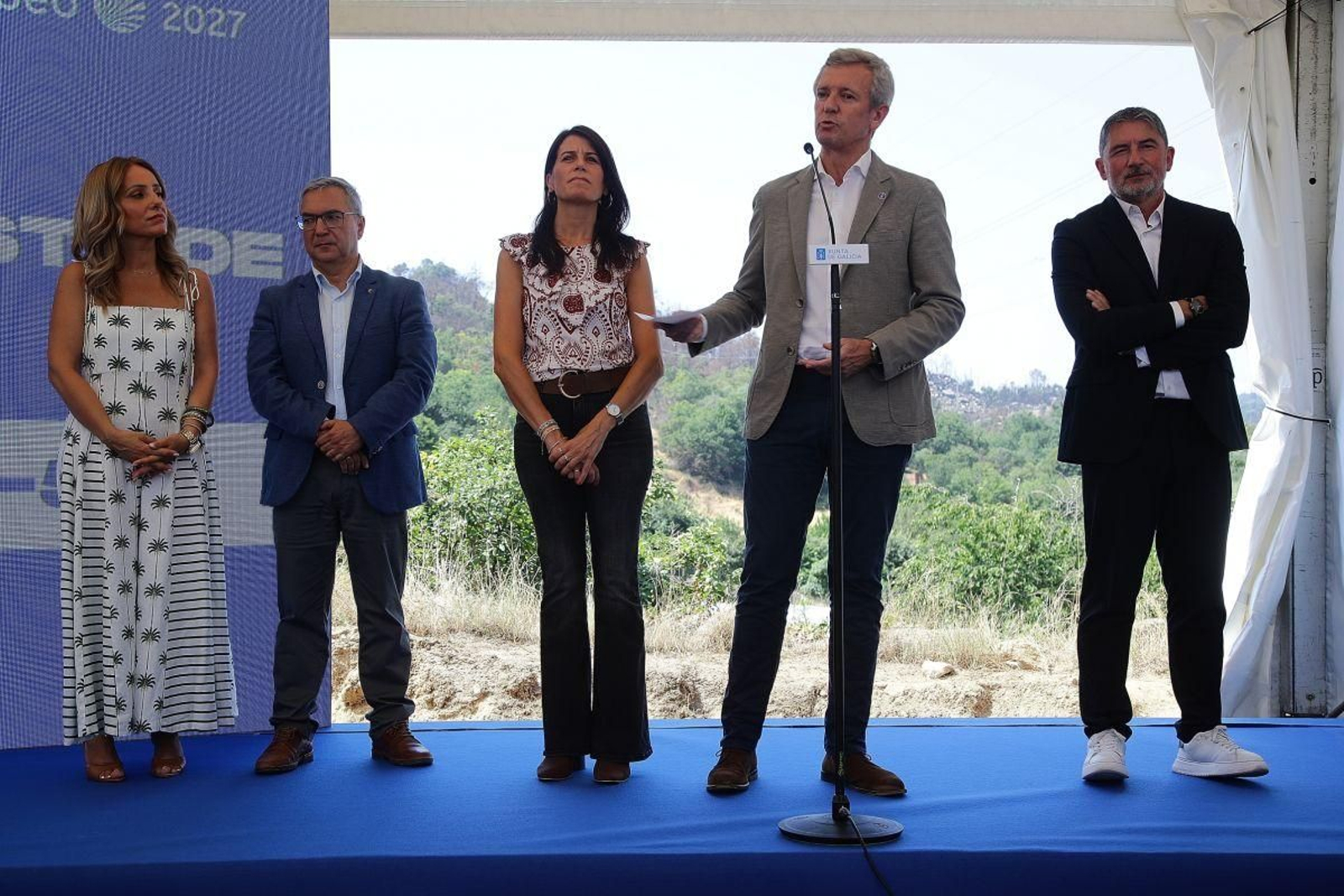 Marta Nóvoa, Luis Menor, María Martínez Allegue, Alfonso Rueda y Aníbal Pereira