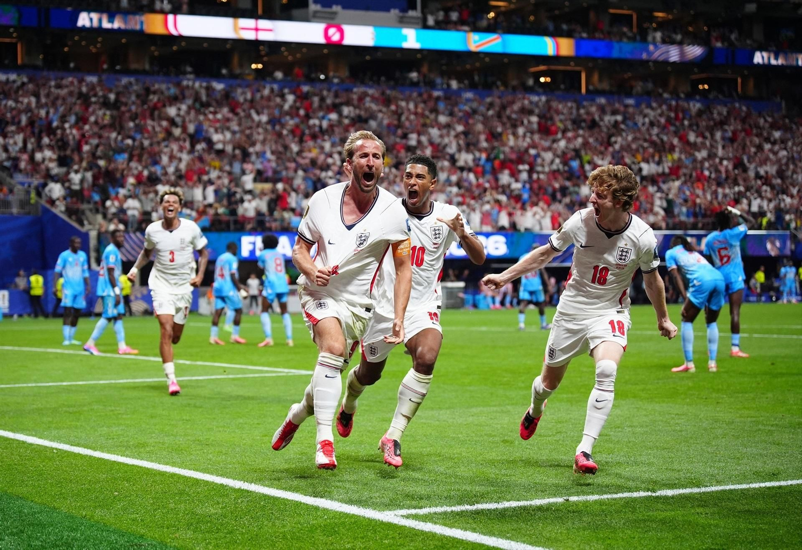 El delantero Harry Kane fue el autor de los dos goles de la remontada ante el Congo.