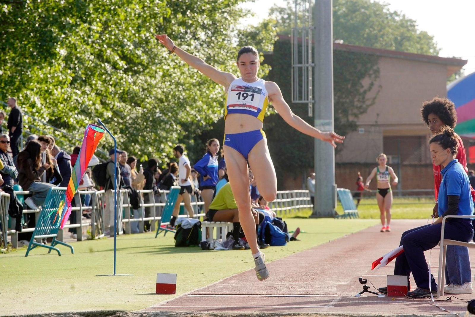 Participantes en una de las pruebas del Gran Premio Cidade de Vigo de atletismo.