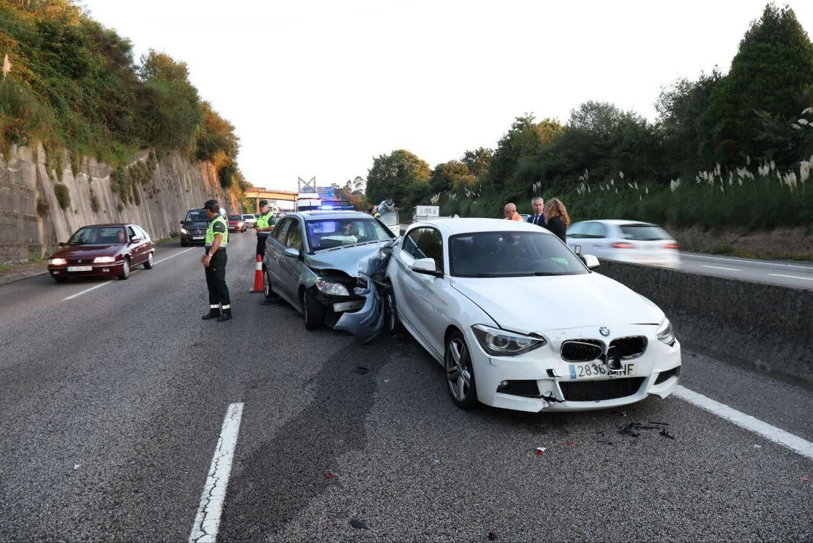 Accidente múltiple en Puxeiros. // Alberte