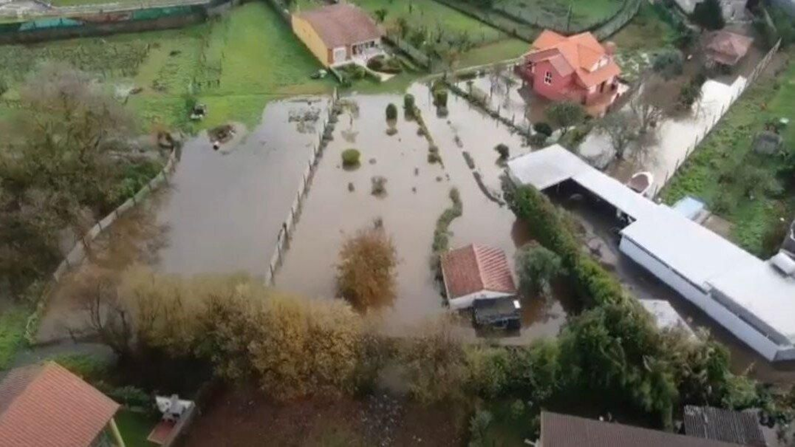 Inundaciones de Longán y su entorno en la riada de diciembre de 2020.