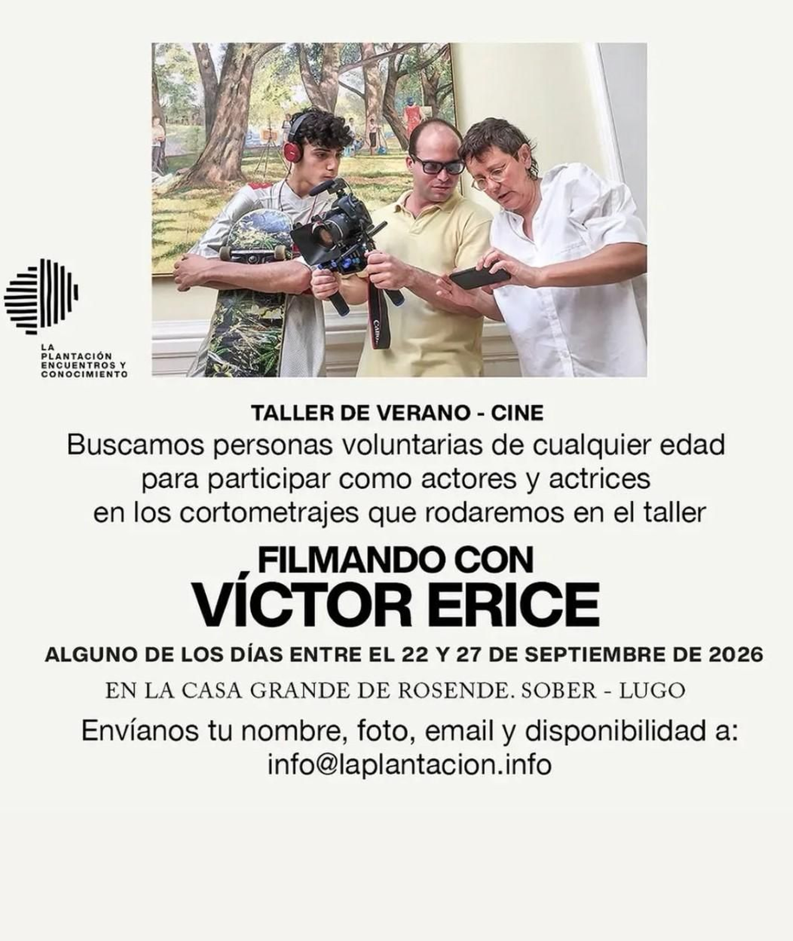 Se buscan actores y actrices para rodar a las órdenes de Víctor Erice
