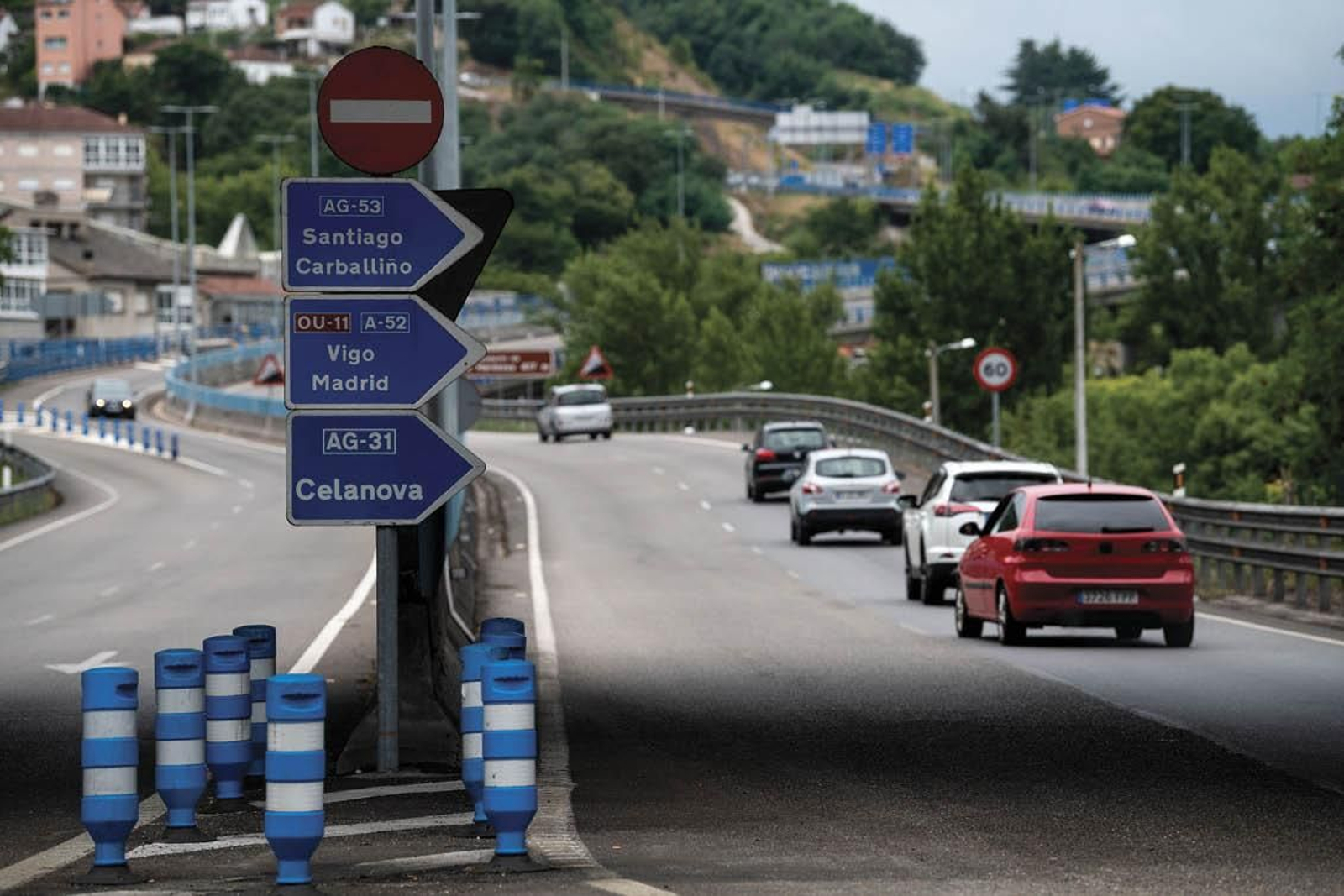 Una de las vías de salida de la ciudad que presenta mayor flujo de circulación (ÓSCAR PINAL).