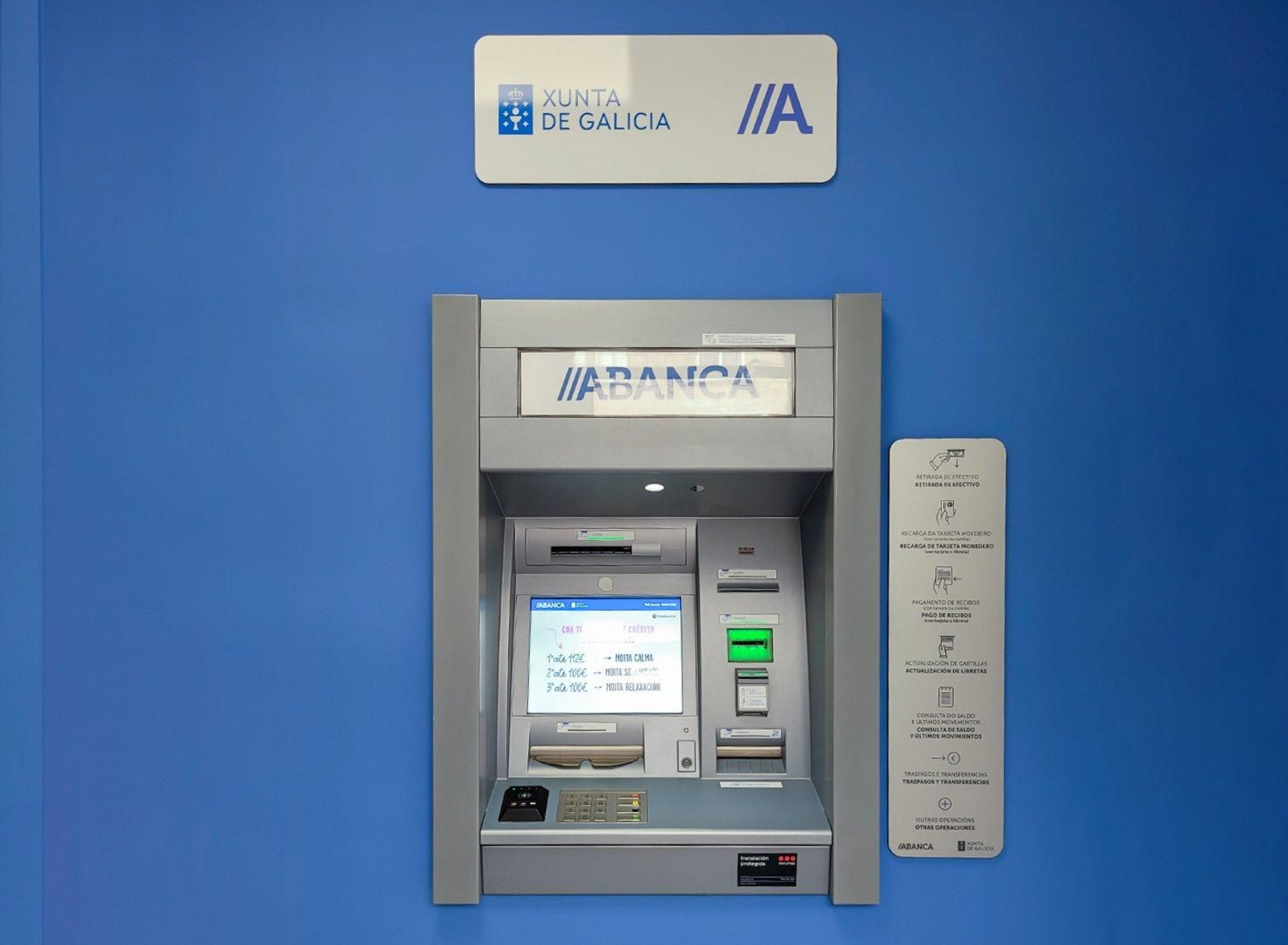 Un dos novos caixeiros automáticos que dará servizo ao rural ourensán.