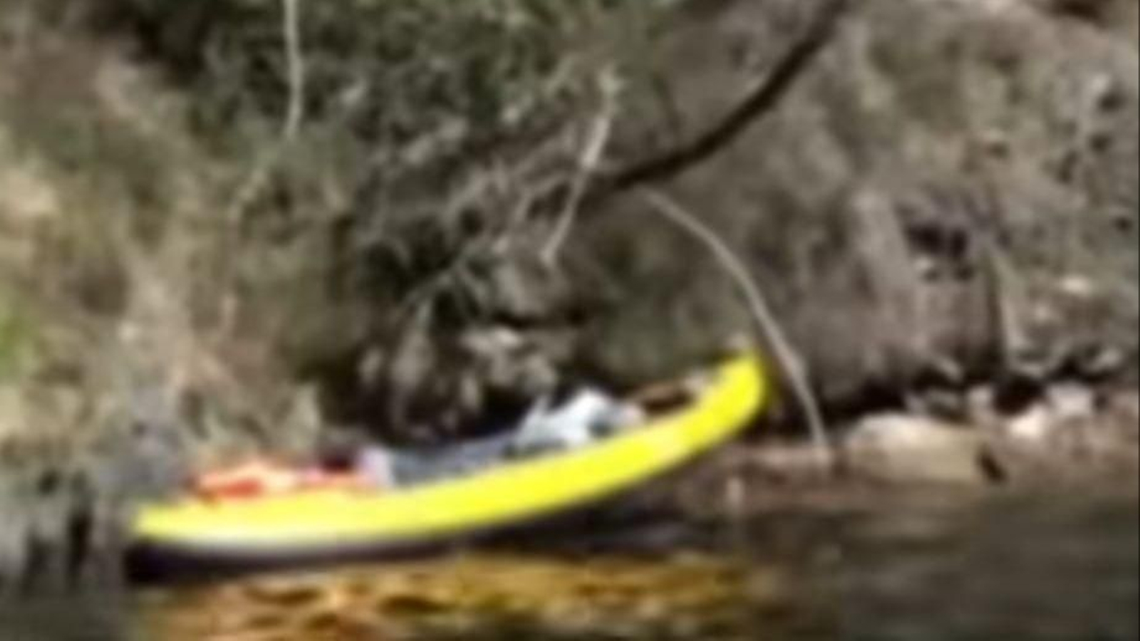 El kayak del desaparecido, encontrado horas después del suceso