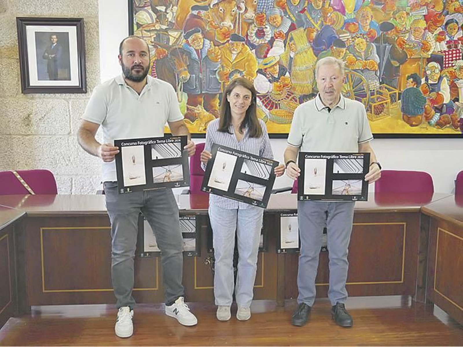 Diego Fernández, Noelia Mares y Manuel Blanco.