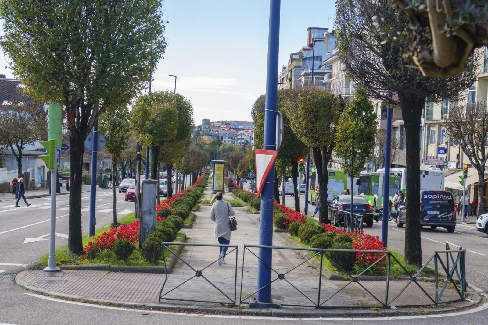 El bulevar de la Gran Vía entre Plaza de América y Plaza de España, donde se instalarán las rampas.