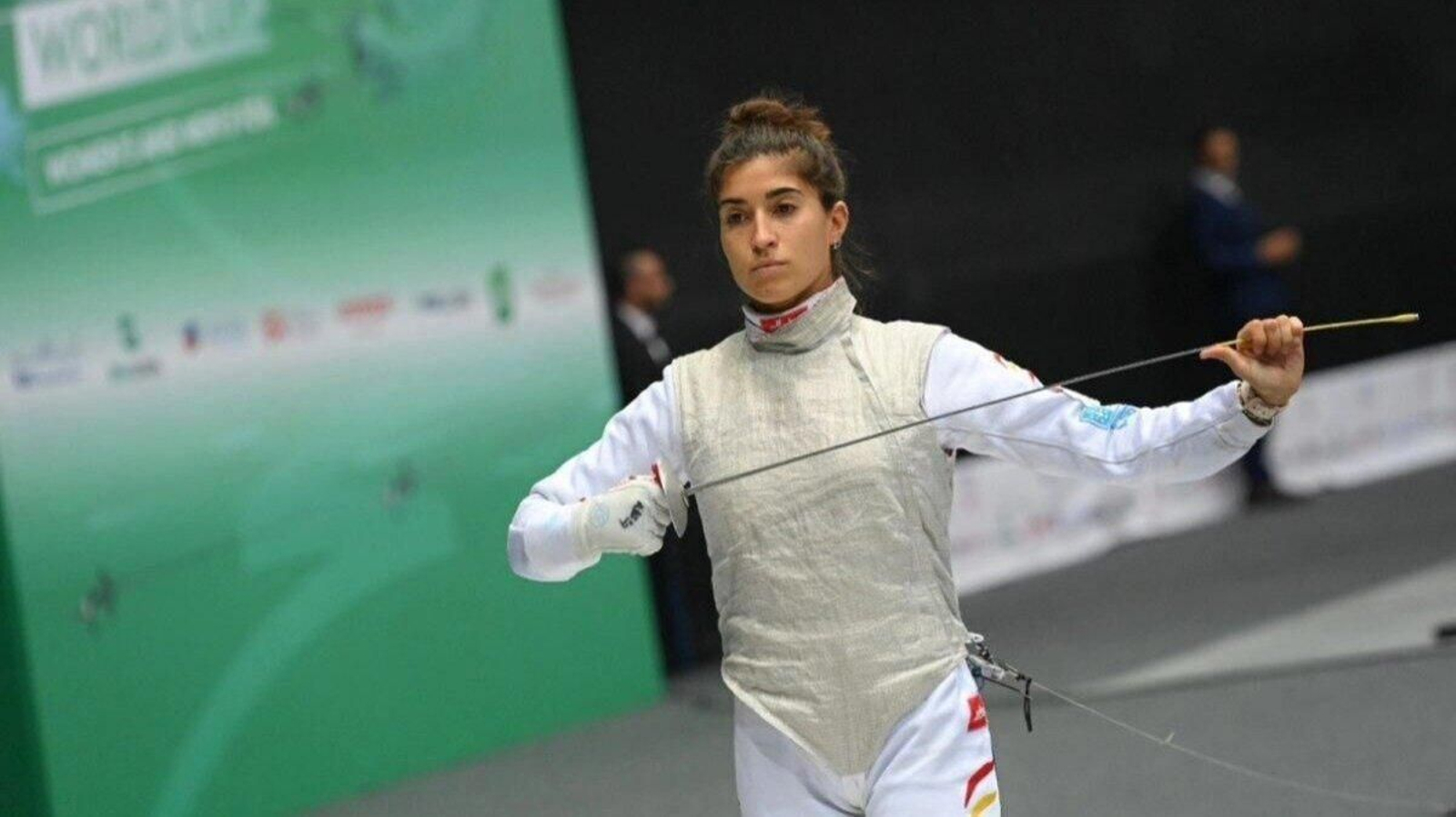 María Mariño, en acción.