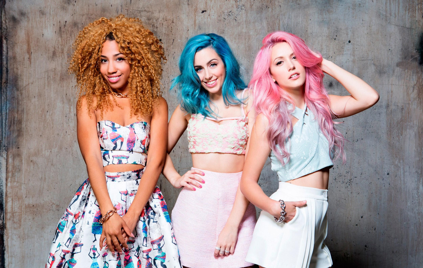 Sonia, en el centro, del trío Sweet California, mañana en el Auditorio de Beiramar.