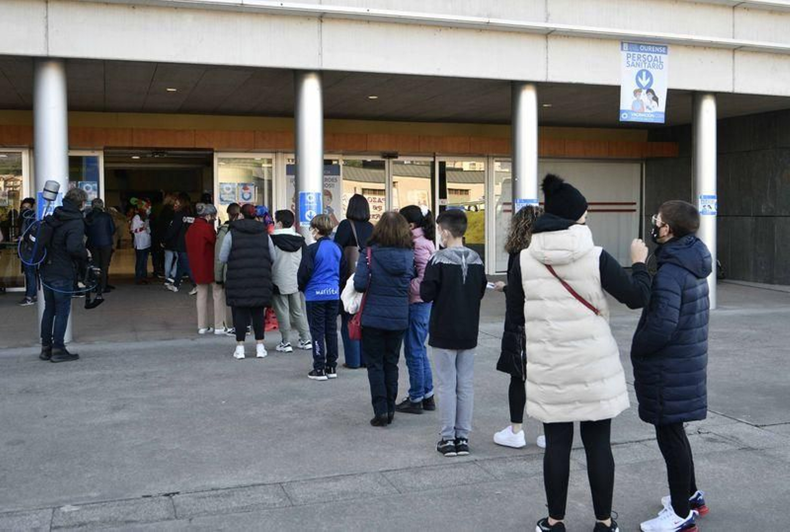 Primera jornada de la vacunación infantil en Expourense // FOTO: XESÚS FARIÑAS