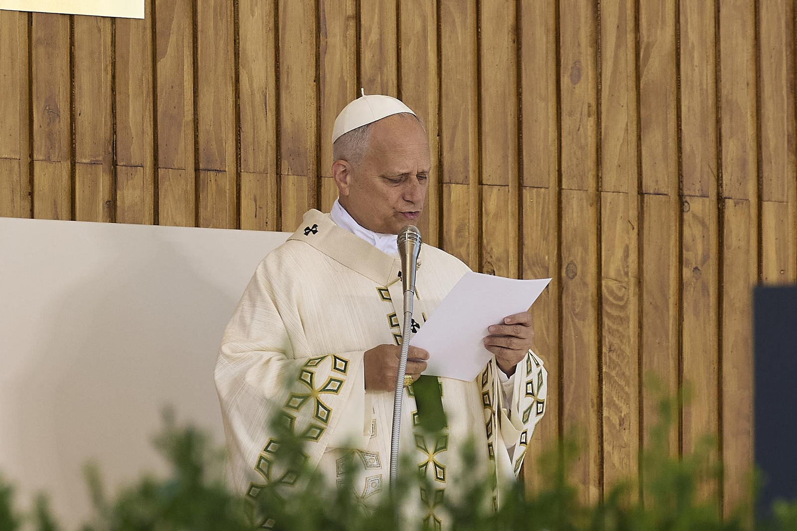 Galería | Multitudinaria misa y procesión del Corpus en Madrid con el papa León XIV