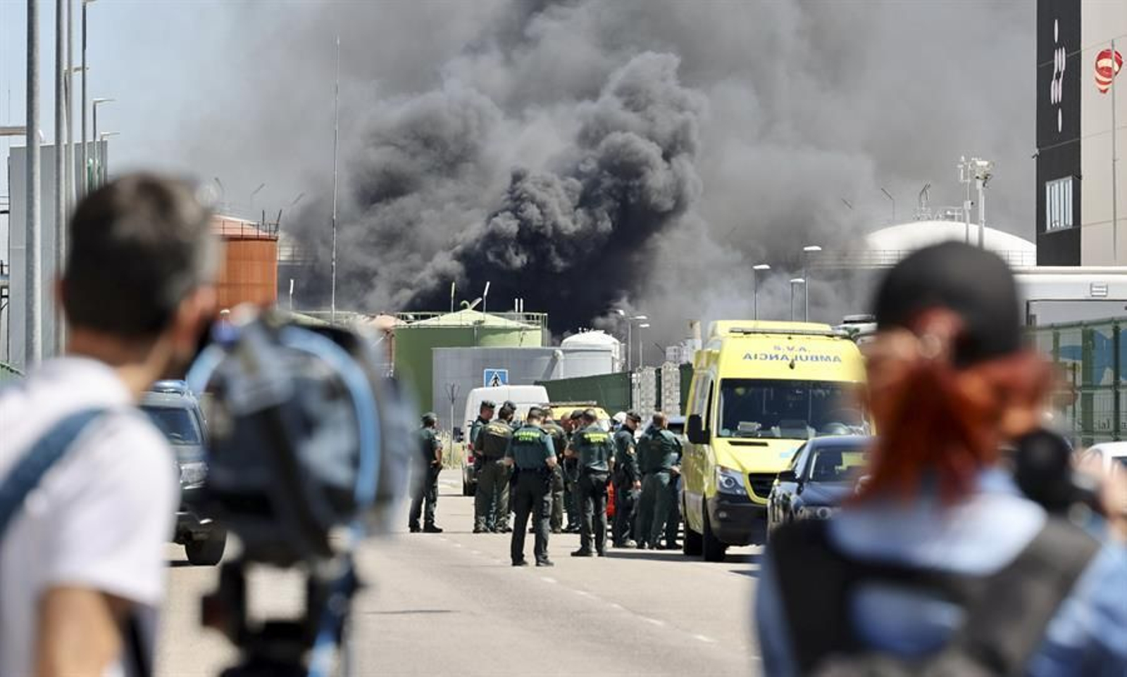 Explosión de la planta de biodiesel de Calahorra (EFE).