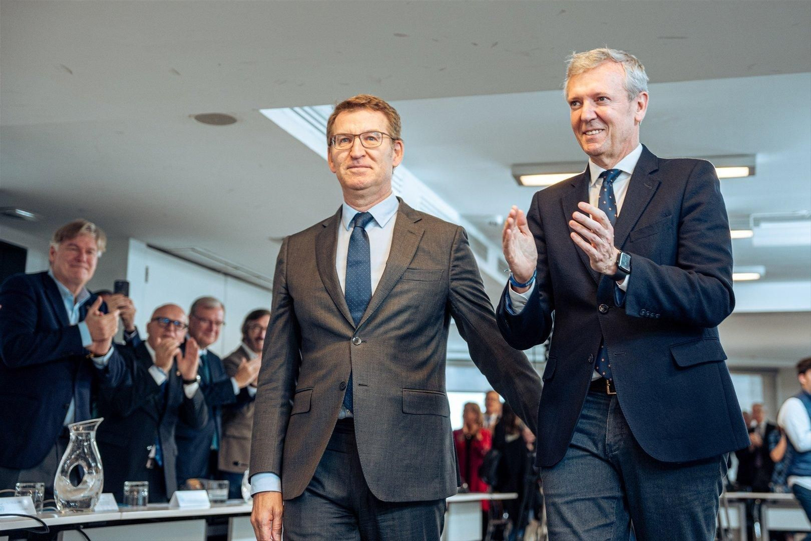 Alberto Núñez Feijóo y Alfonso Rueda.