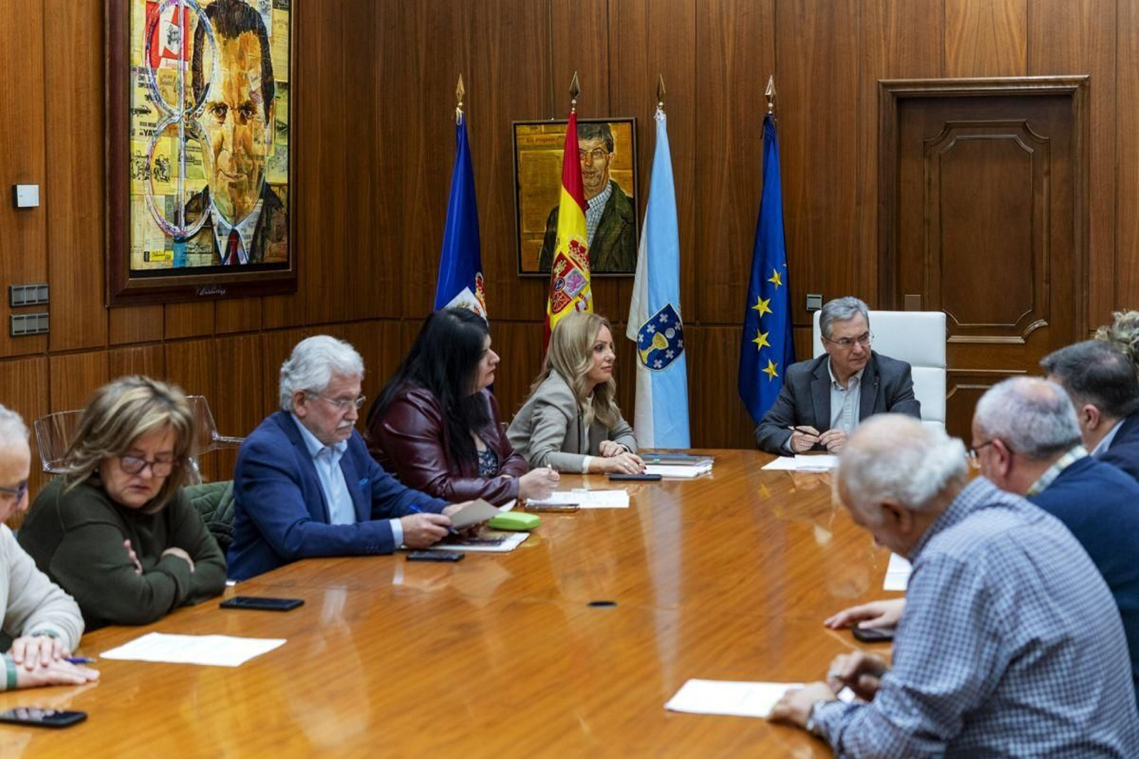 Xunta de Goberno de la Diputación en la mañana de este lunes.