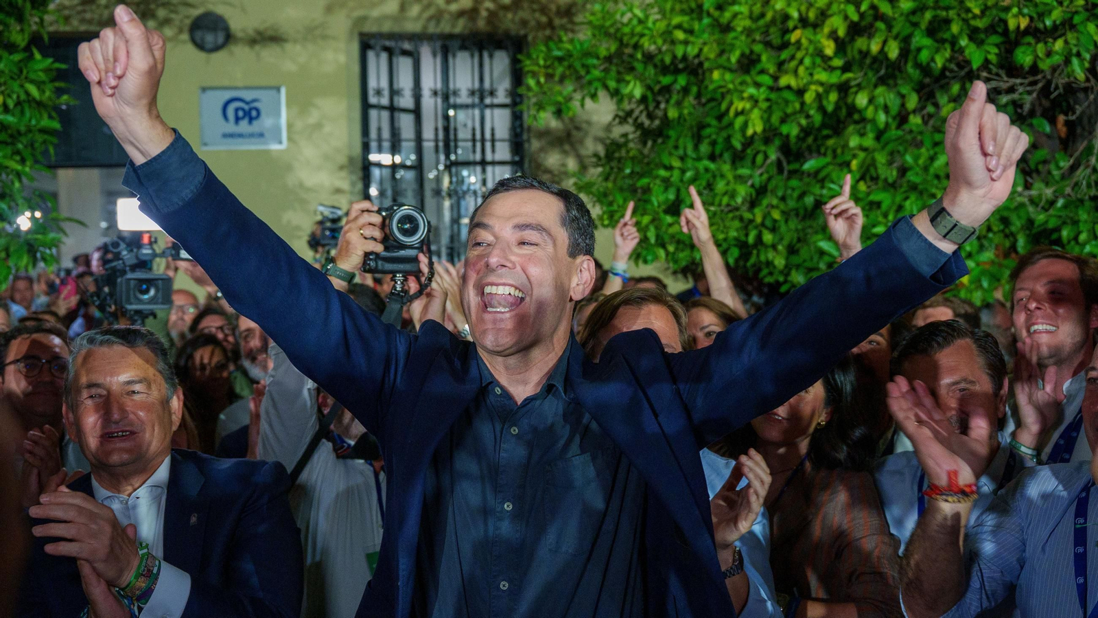 El candidato del PP andaluz a la reelección, Juanma Moreno.