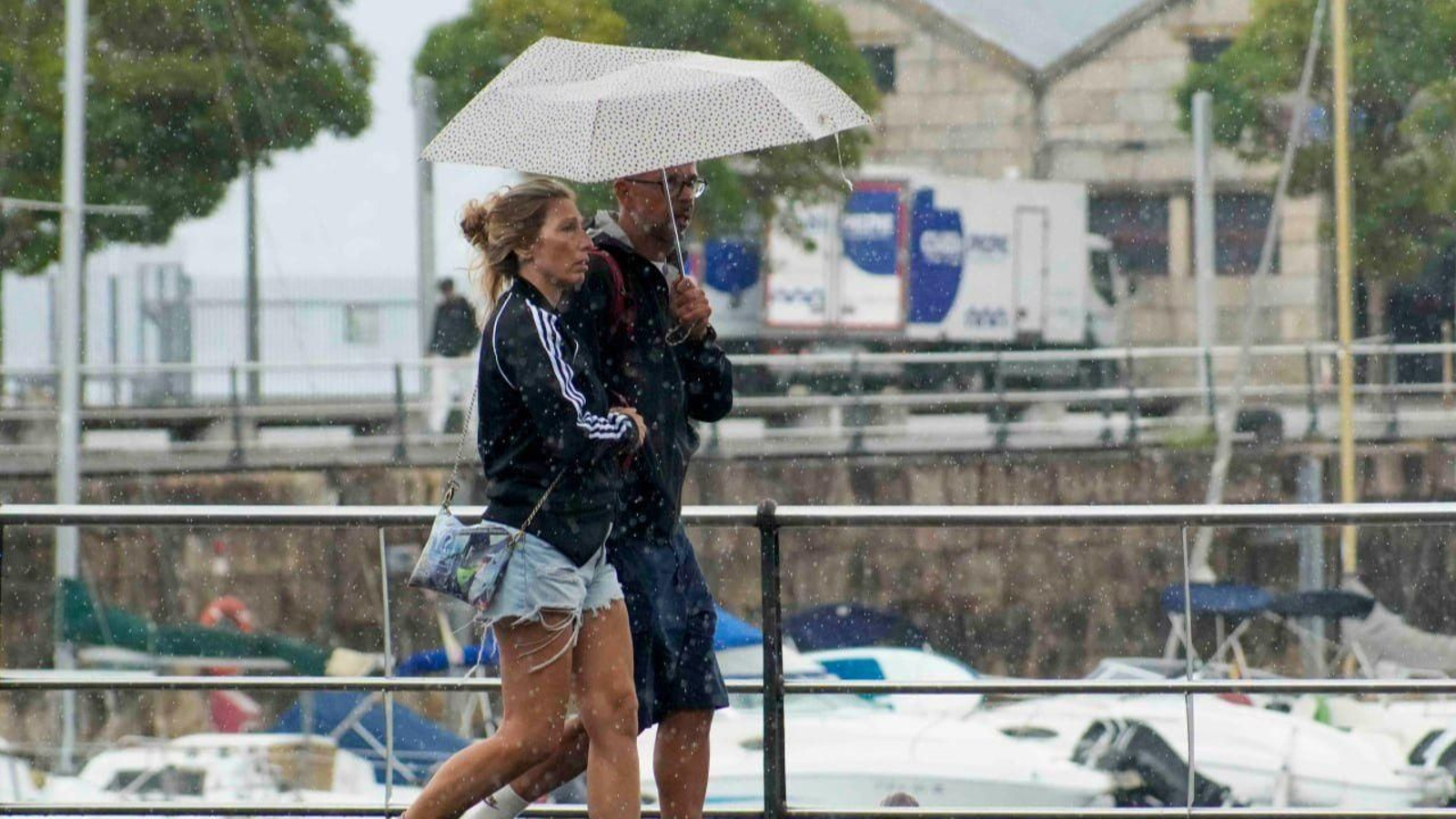 Lluvia en Vigo.