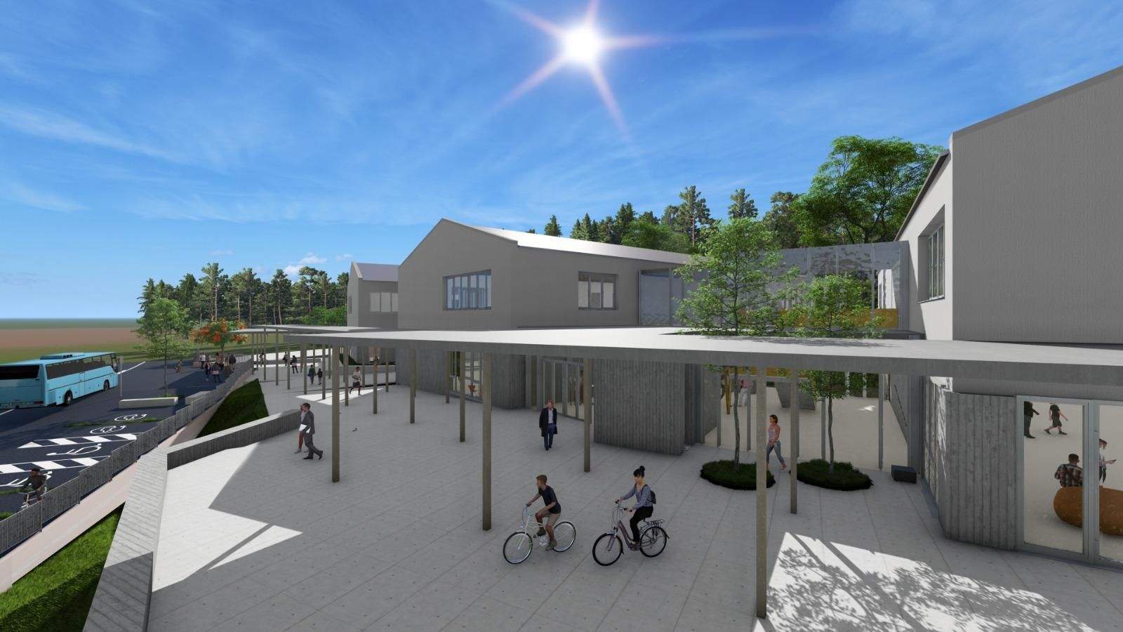 Una perspectiva del primer instituto que tendrá Pereiro de Aguiar.