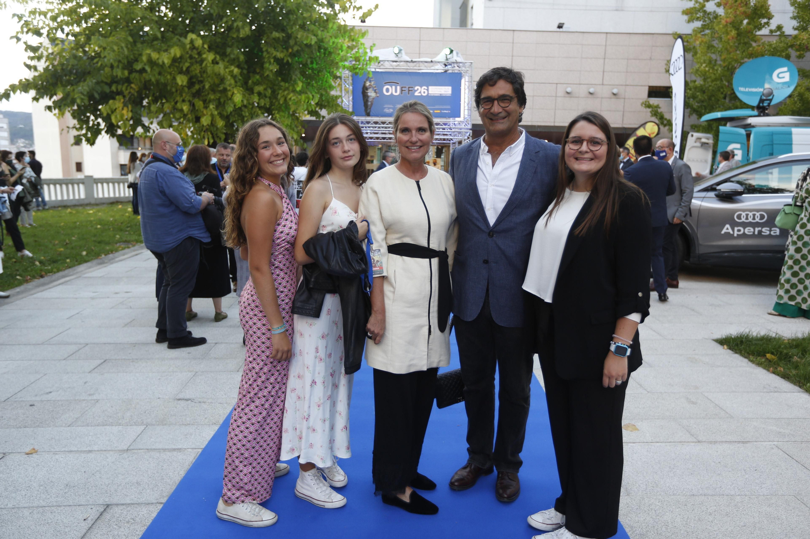 Gala inaugural de la 26ª edición del OUFF: Marte, Beatriz, Leonor, Joao, Sofie. (XESÚS FARIÑAS)