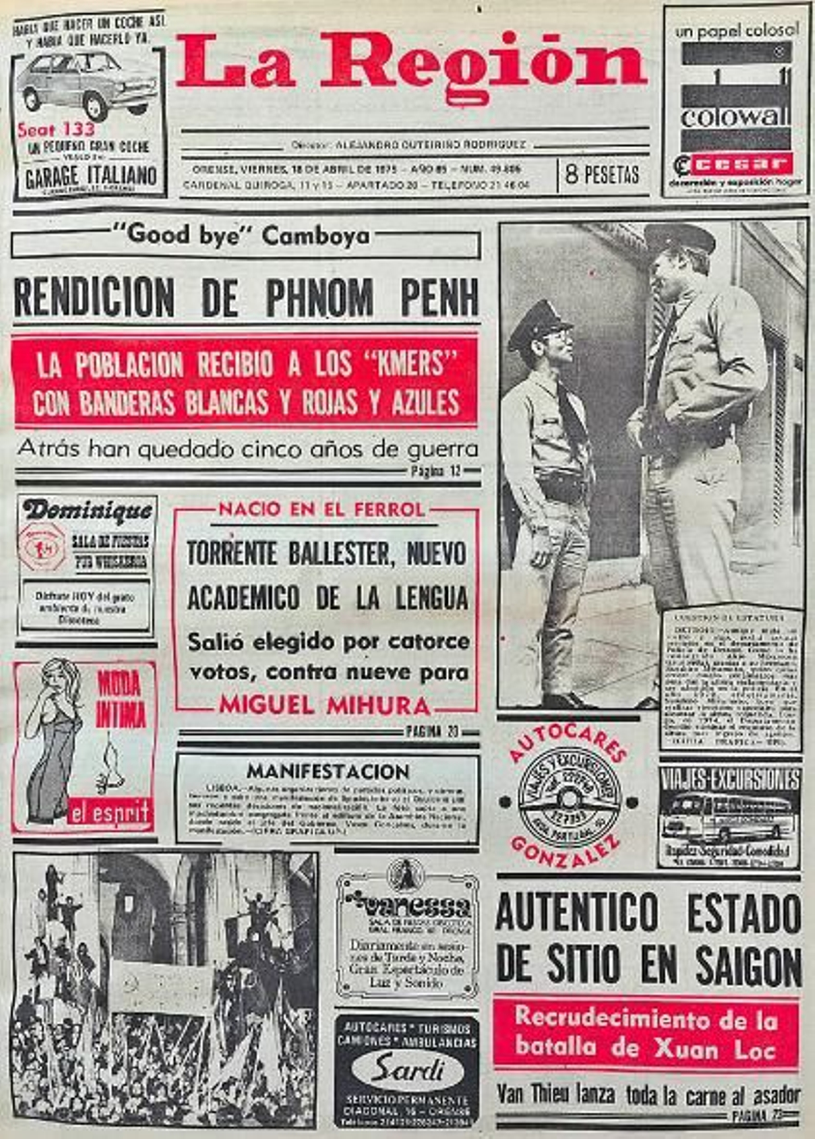 Hemeroteca del 18 de abril.