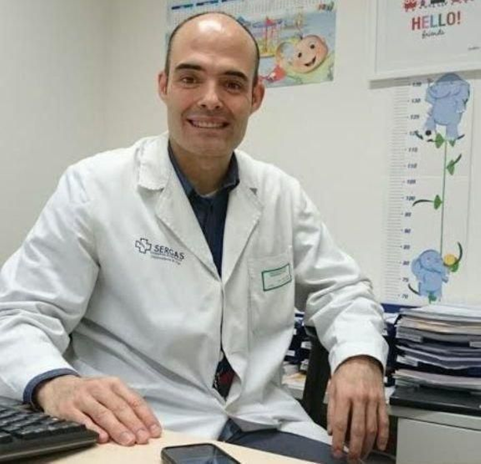 El doctor Marcos Prada Arias, cirujano pediátrico en Vigo.