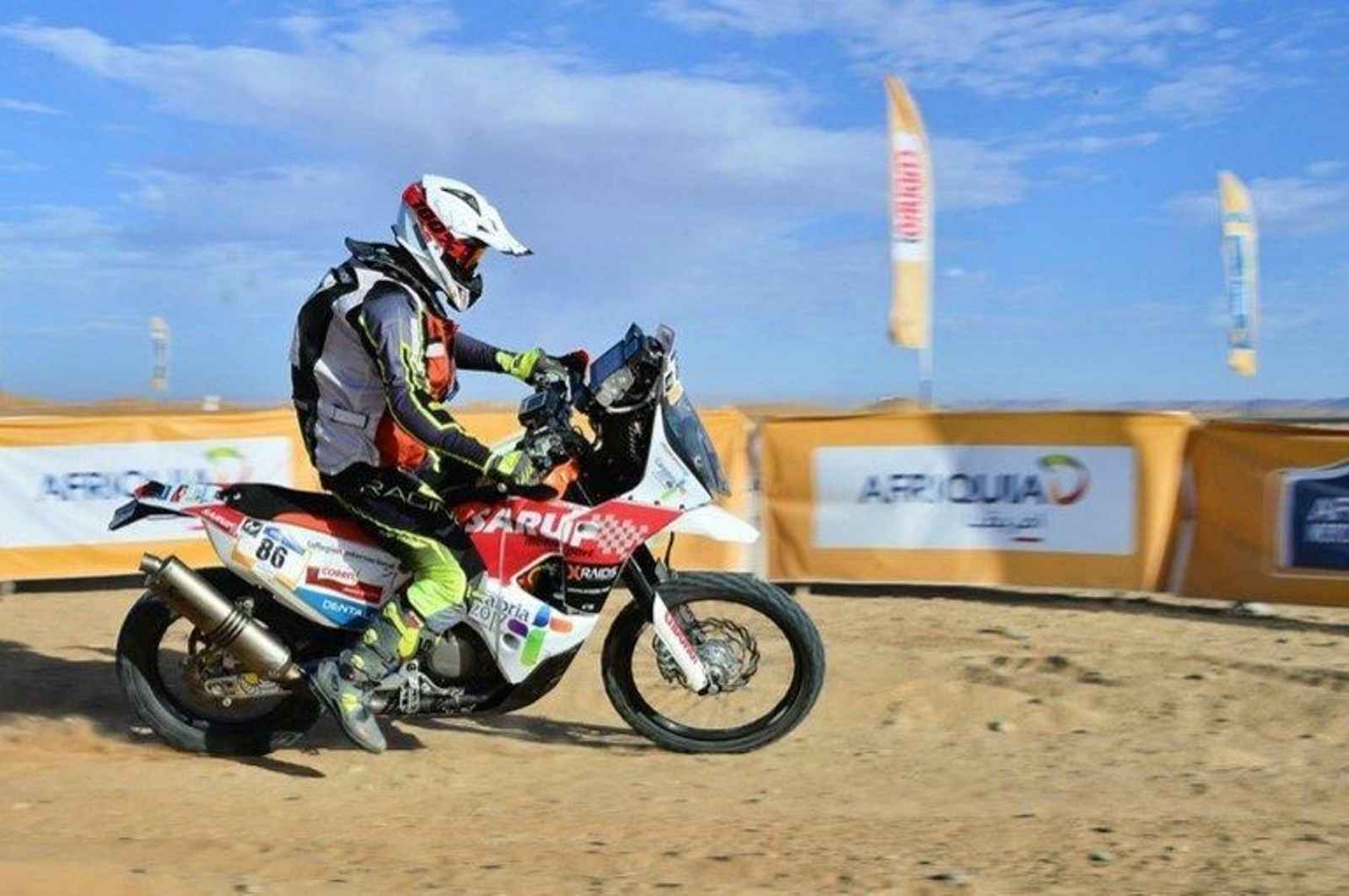 Chus Puras, durante la etapa.