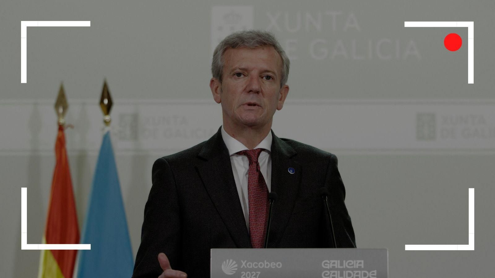 El presidente de la Xunta de Galicia, Alfonso Rueda, comparece este lunes