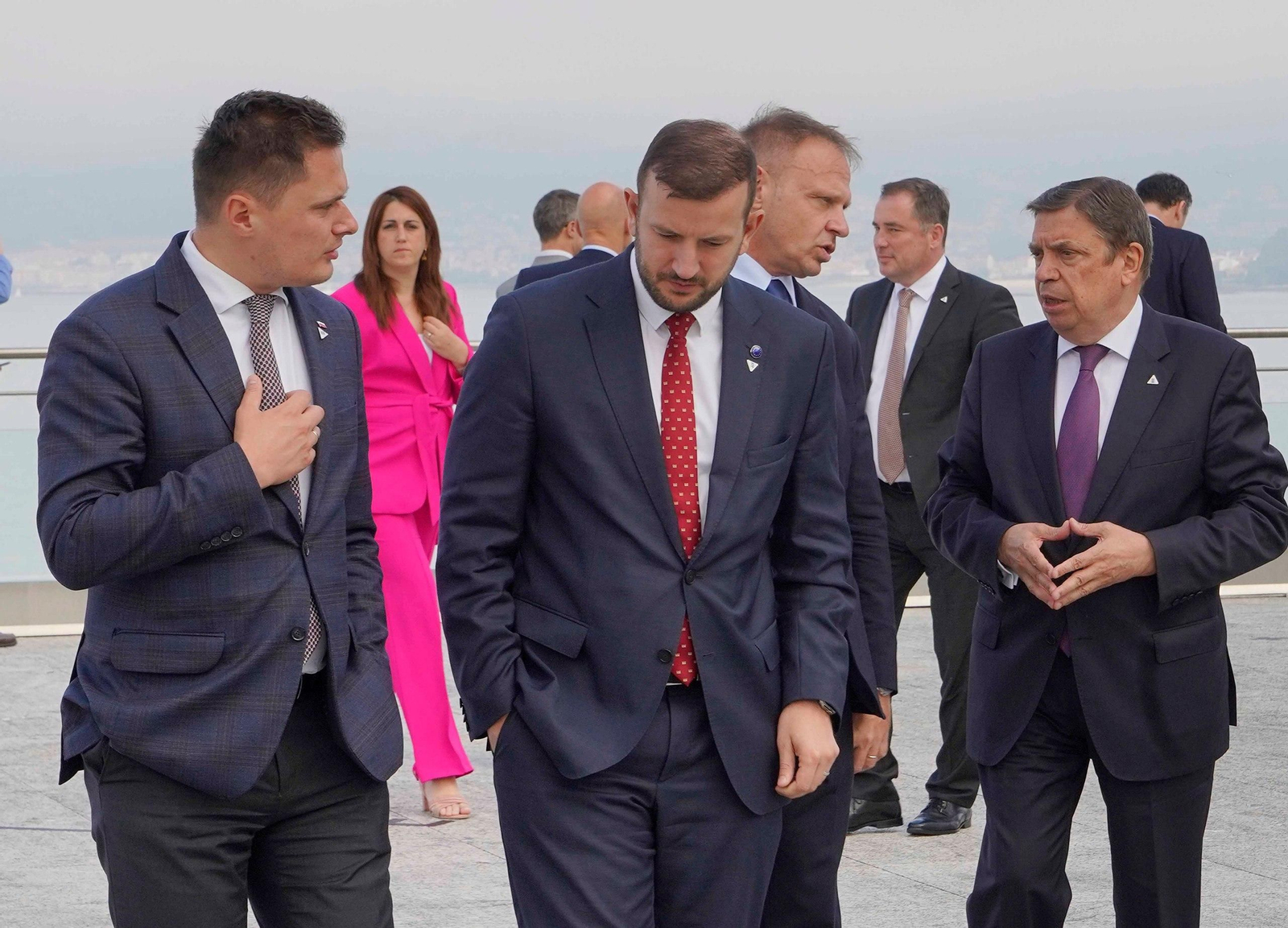Segundo día de la Cumbre de la Pesca de la UE en Vigo. // J.V. Landín