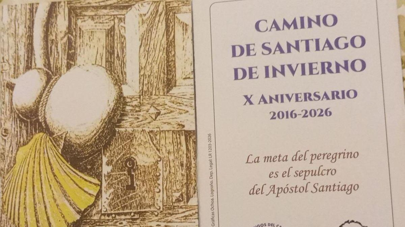 Credencial del aniversario del 10º Camiño de Inverno.